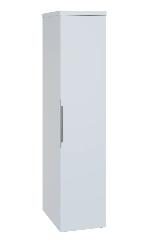 SIST 5 - 42 šatní skříň, 1-dveřová, tyč, pravá, 1820x400x600, bílá